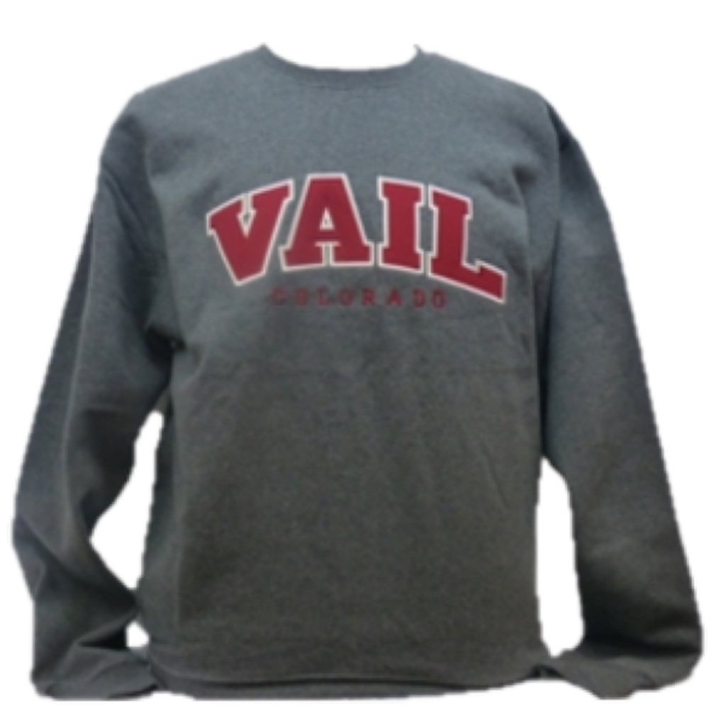 Vail Colorado Grey Crewneck Sweatshirt